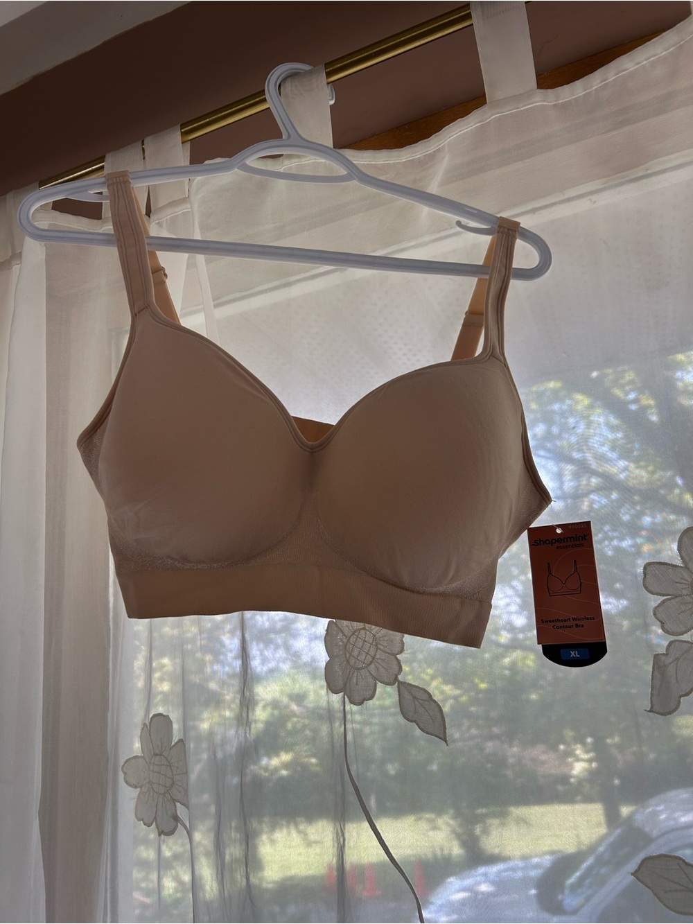 Shapermint Beige Wireless Everyday Comfort Bra - Size XL
